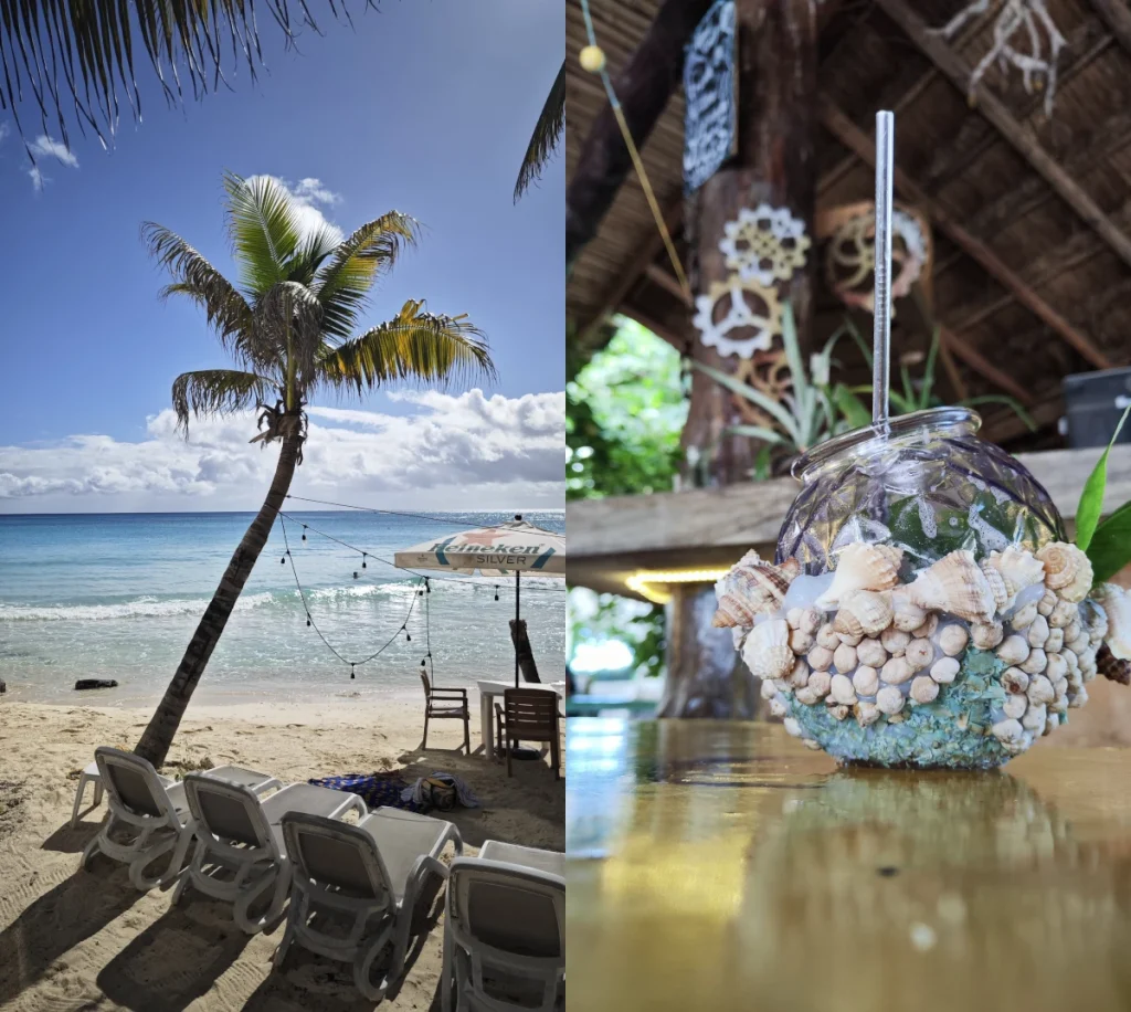 beach and mexican gastronomy